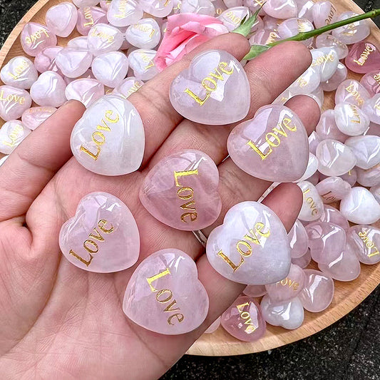 1625-Pore-free pink crystal 25mm love lettering LOVE creative wedding decorations Valentine's Day gift