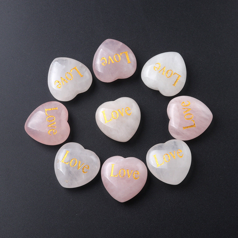 1625-Pore-free pink crystal 25mm love lettering LOVE creative wedding decorations Valentine's Day gift