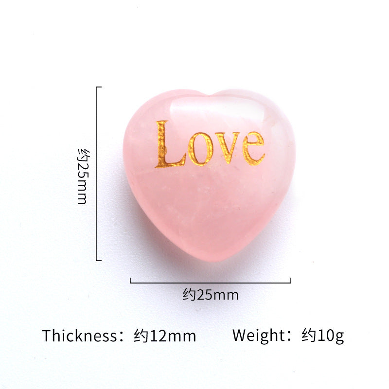 1625-Pore-free pink crystal 25mm love lettering LOVE creative wedding decorations Valentine's Day gift