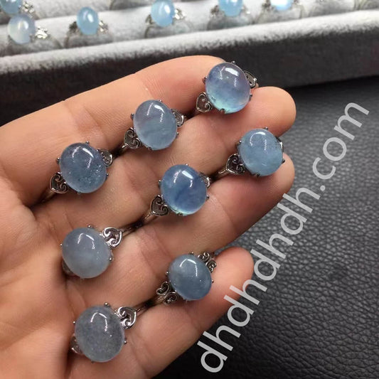 Aquamarine rings