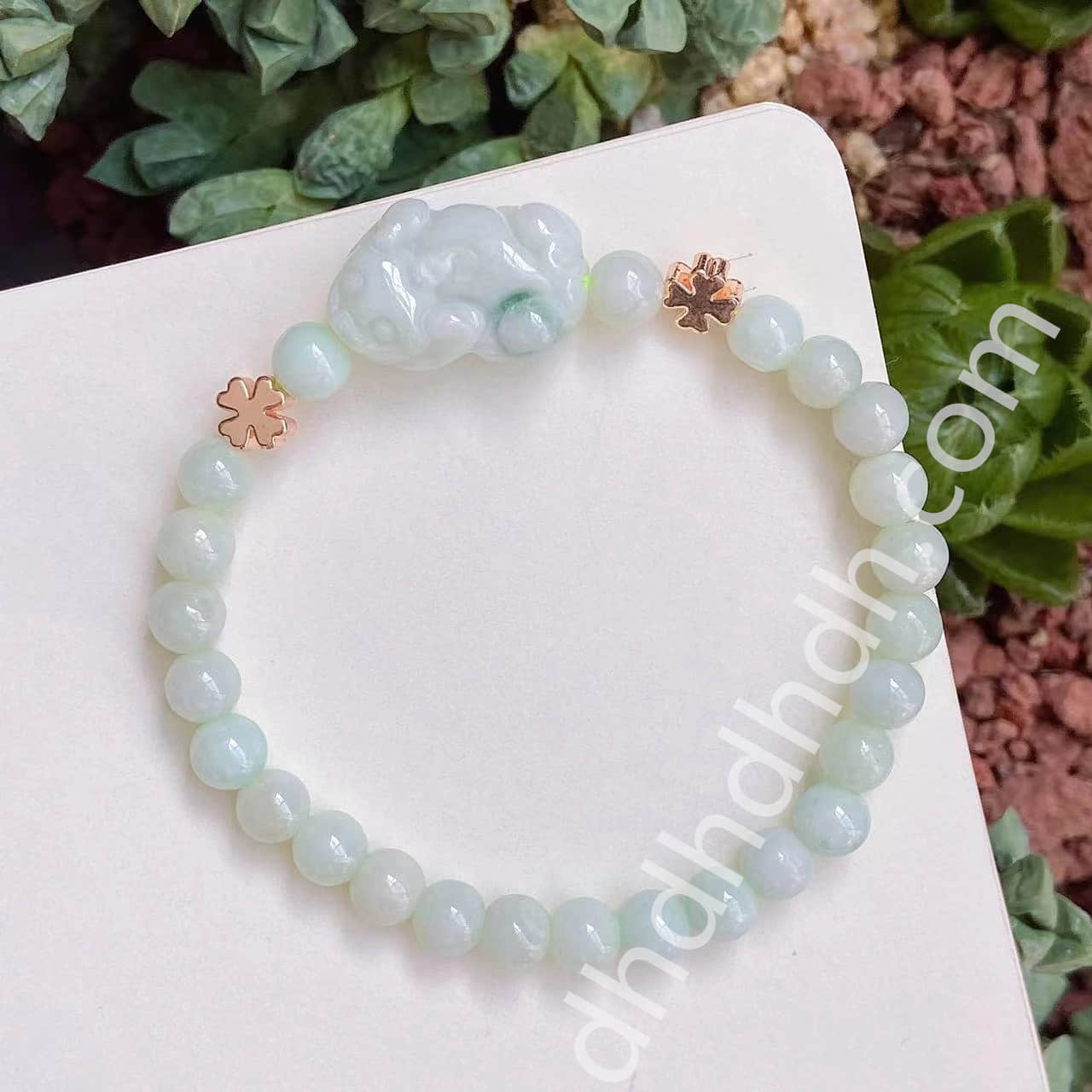 DIY jade pixiu bracelet