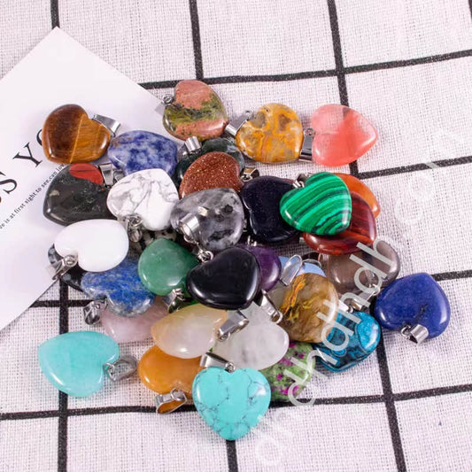 Mixed 10pcs heart pendants one bag