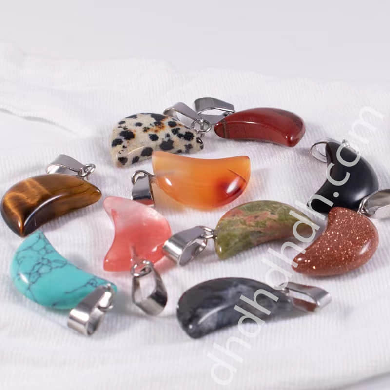 Mixed 10pcs moon pendants one bag