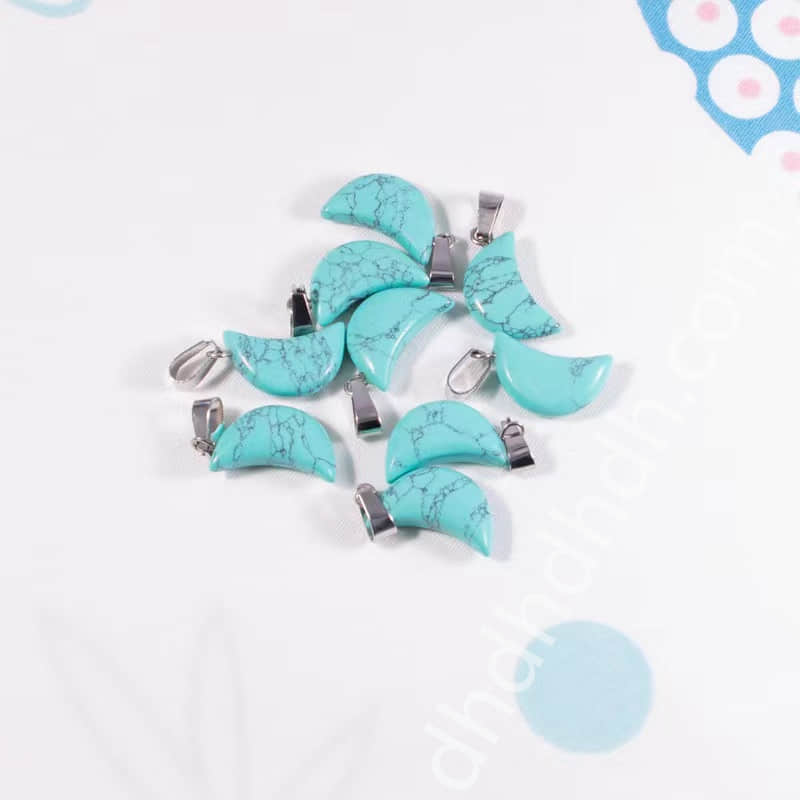 Mixed 10pcs moon pendants one bag