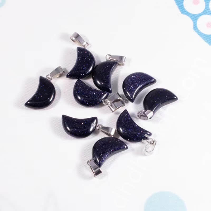 Mixed 10pcs moon pendants one bag