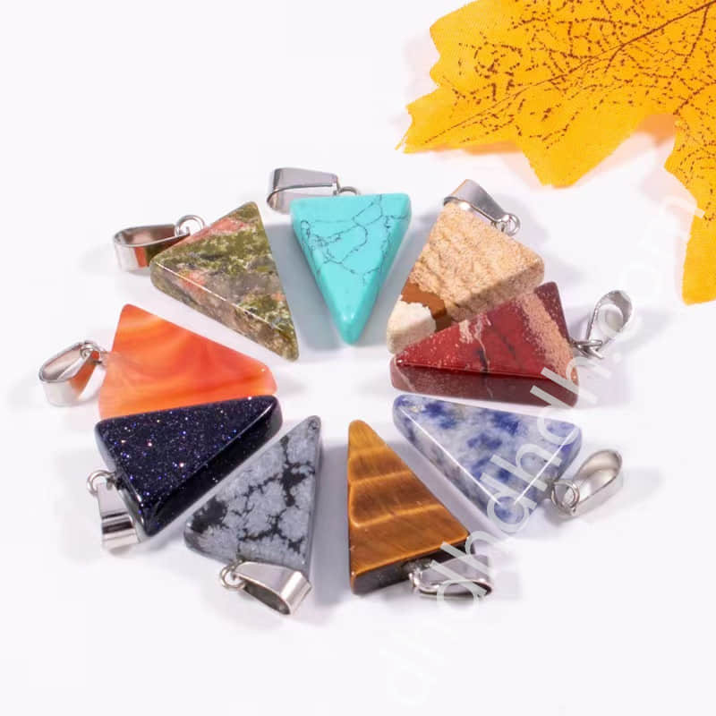 Mixed 10pcs triangle pendants one bag