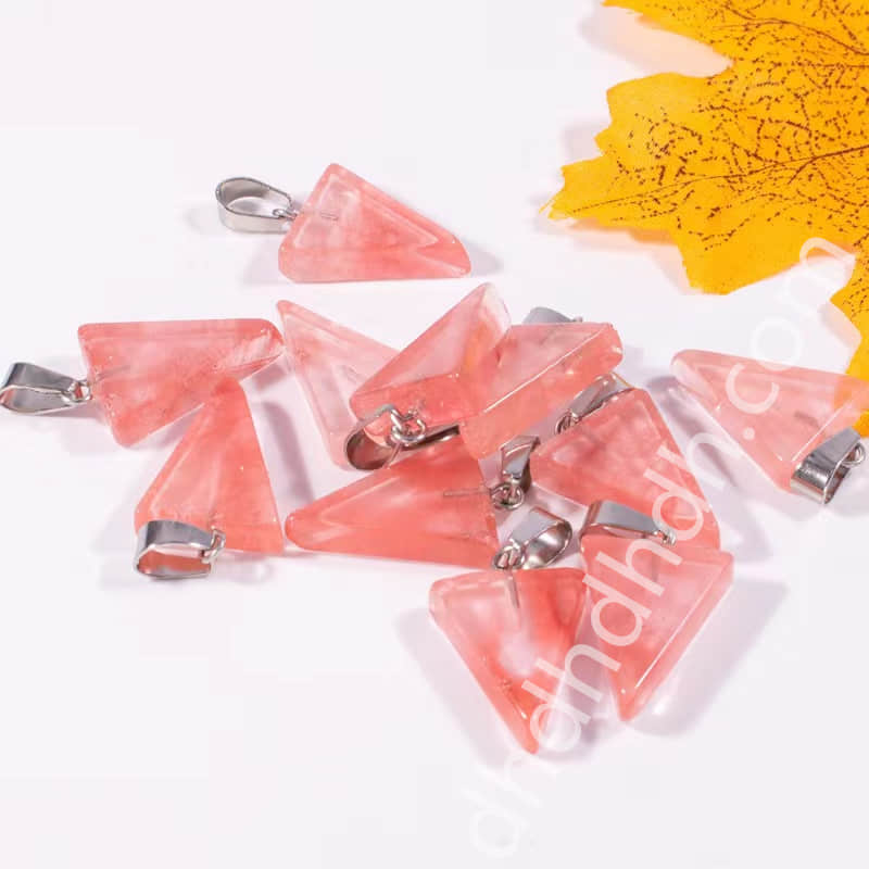 Mixed 10pcs triangle pendants one bag