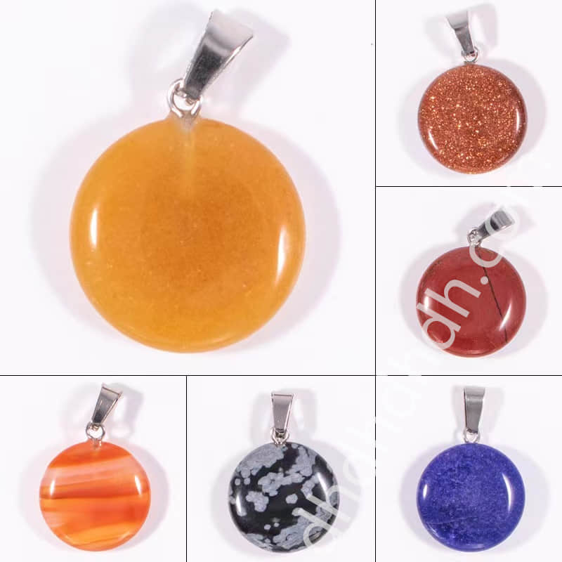 Mixed 10pcs circular pendants one bag