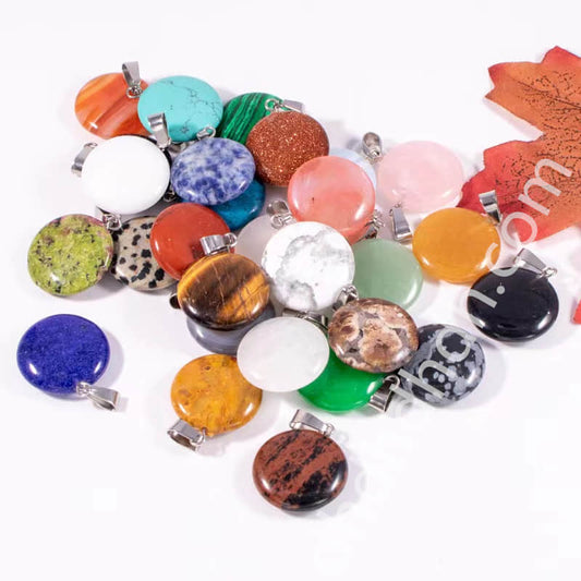 Mixed 10pcs circular pendants one bag