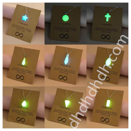 Mixed 3pcs Noctilucent pendants one bag