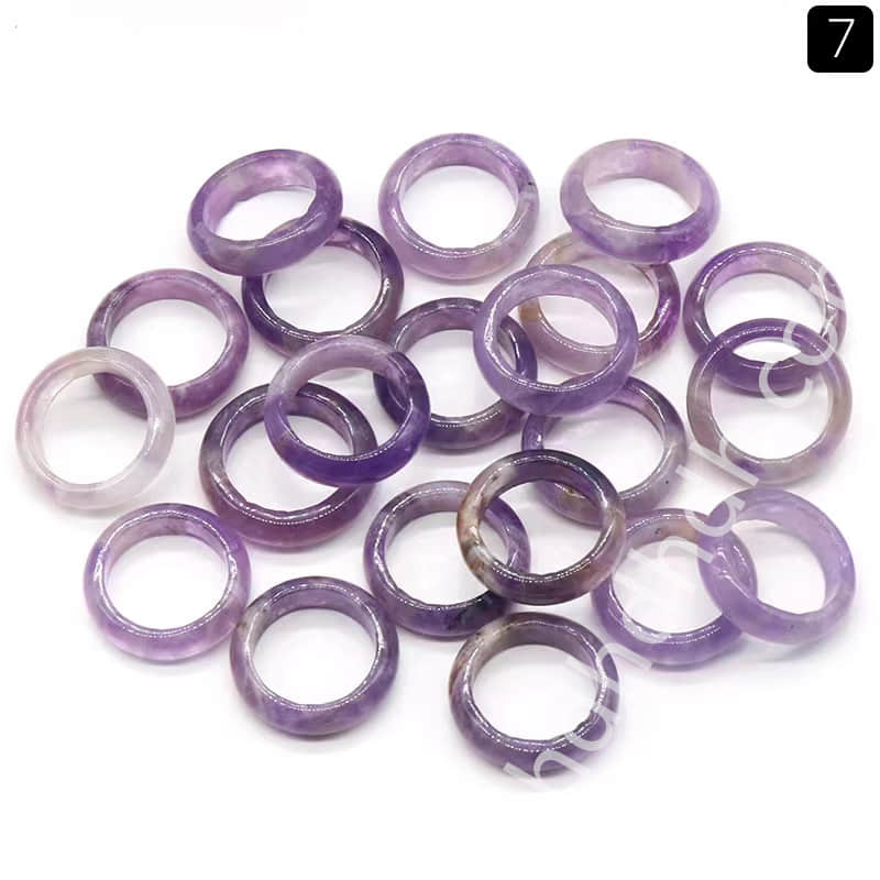 Mixed crystal rings 2pcs