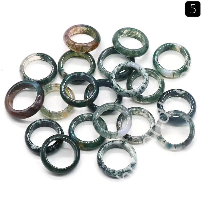 Mixed crystal rings 2pcs