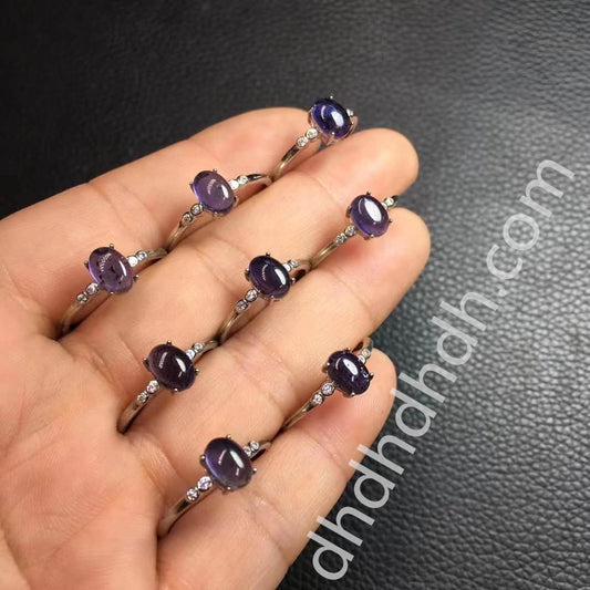 Natural  iolite rings