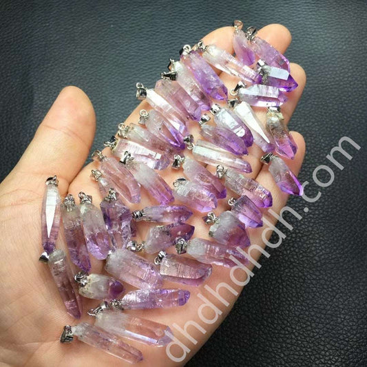 Cruze amethyst single point pendant